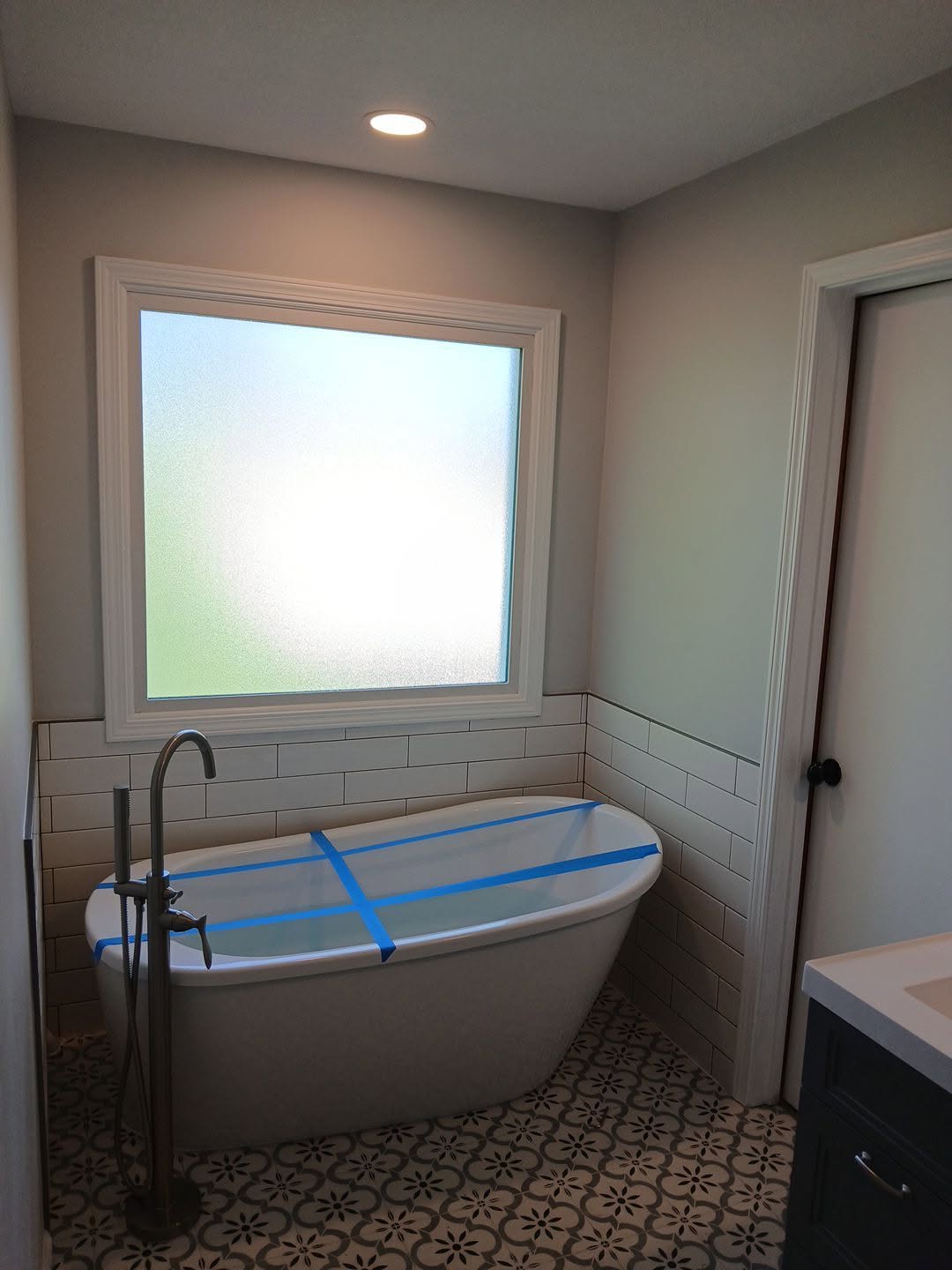 After: hallway bathroom renovation